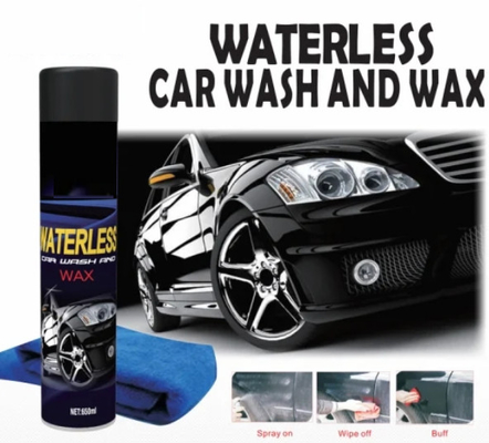 lavado de autos sin agua 650ml y lavado de autos con cera / cera brillante para detalles