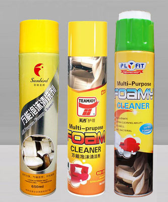 limpiador seco estático anti de la tapicería de la espuma de los productos del mantenimiento del coche 650ml para los asientos de carro