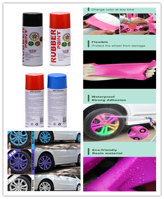 Pigmento de acrílico de goma del LPG del coche de Removeable del aerosol de la pintura de espray de Plyfit 400ml