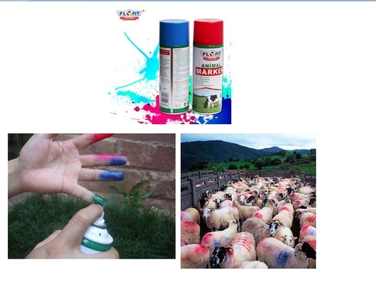 Pintura de espray de marcado del ganado de espray de la pintura 600ml de las ovejas de sequía rápidas de la prenda impermeable