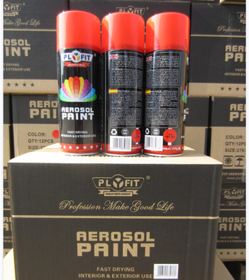 PLYFIT Color rojo fluorescente pintura en aerosol acrílico dureza HB duradera