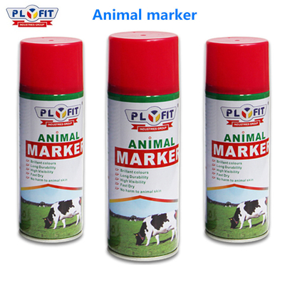 PLYIT Pintura de identificación de ganado de perforación rápida Pintura de etiquetado de animales de aerosoles