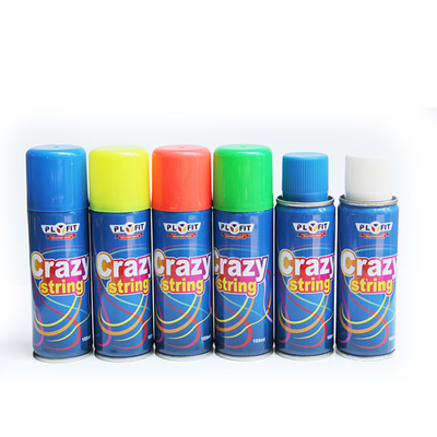 Los colores mezclados van de fiesta la flámula tonta colorida loca del espray de la secuencia del espray tonto de la secuencia