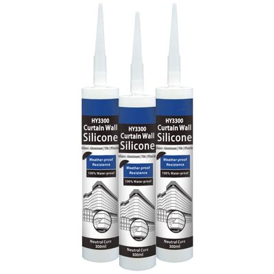Agua neutral HY-3300 resistente ULTRAVIOLETA resistente PLYFIT del sellante del silicón de la pared de cortina