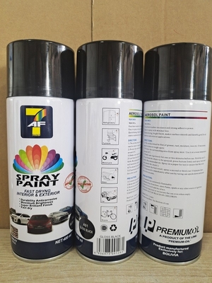 Hojalata de sequía rápida del lustre 400ml 450ml de la pintura de espray de aerosol la alta puede OEM