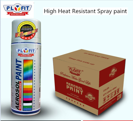 Pintura en aerosol de resina de silicona negra no tóxica con olor químico bajo a 300 °C