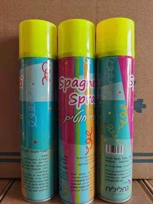 Spray de cuerdas ecológico para fiestas Colorido e inofensivo para todas las celebraciones