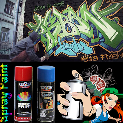 Capa seca rápida de Art Colorful Spray Paint Liquid de la pintada 400ml