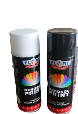 El acrílico 65*158m m negro seco rápido del aerosol de la pintura de espray de la laca basó