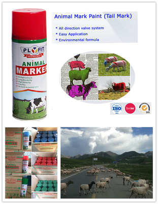 espray animal del marcador de 400ml 600ml para la cola de la etiqueta de las ovejas del ganado del cerdo de la granja